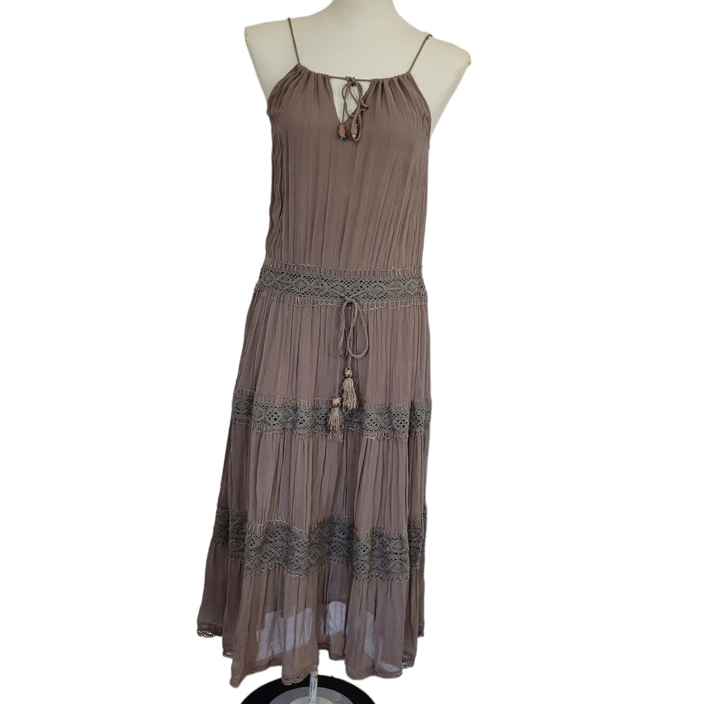 Zara Woman Chiffon Bohemian Sheath Dress